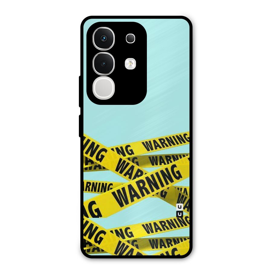 Warning Design Metal Back Case for iQOO Z10x