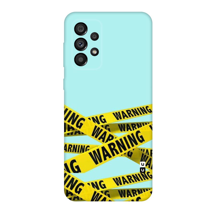 Warning Design Original Polycarbonate Back Case for Galaxy A73 5G