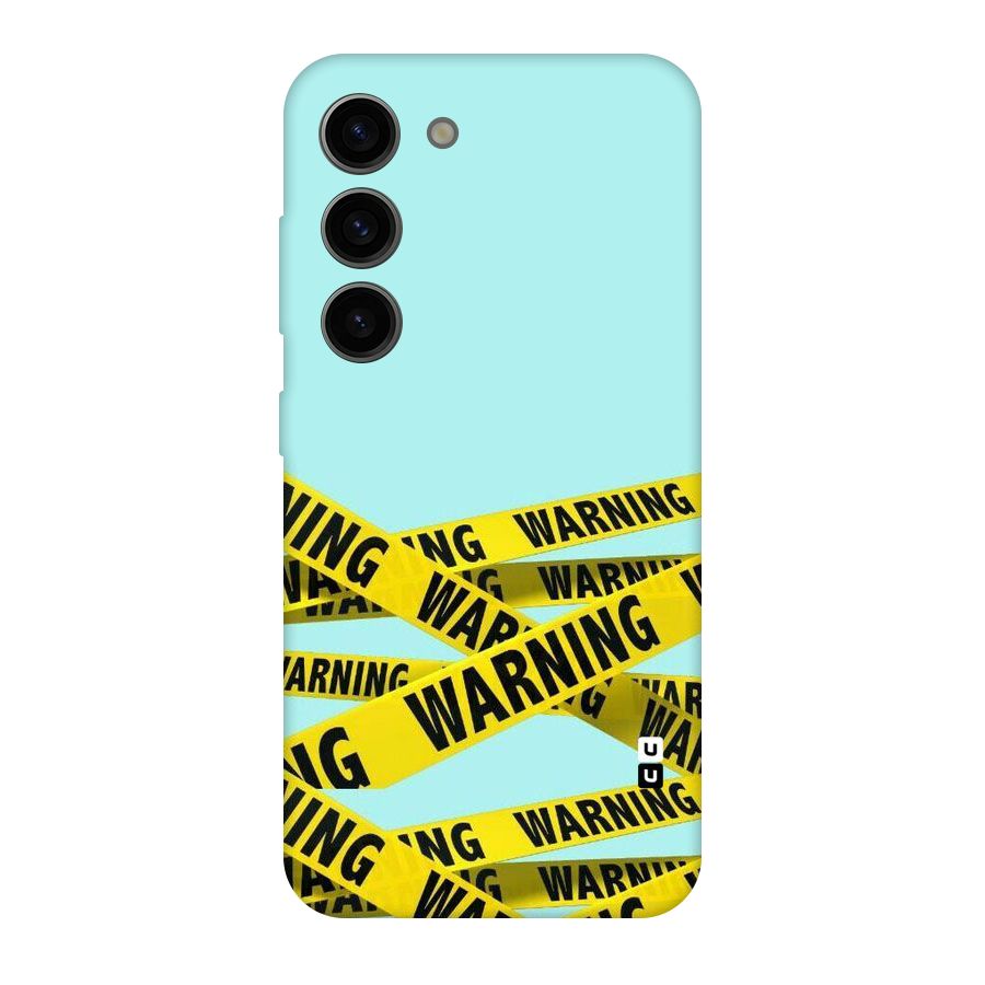 Warning Design Original Polycarbonate Back Case for Galaxy S23