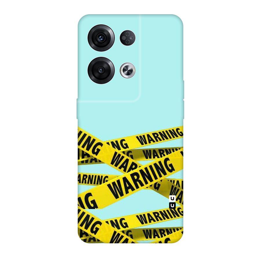 Warning Design Original Polycarbonate Back Case for Oppo Reno8 Pro 5G