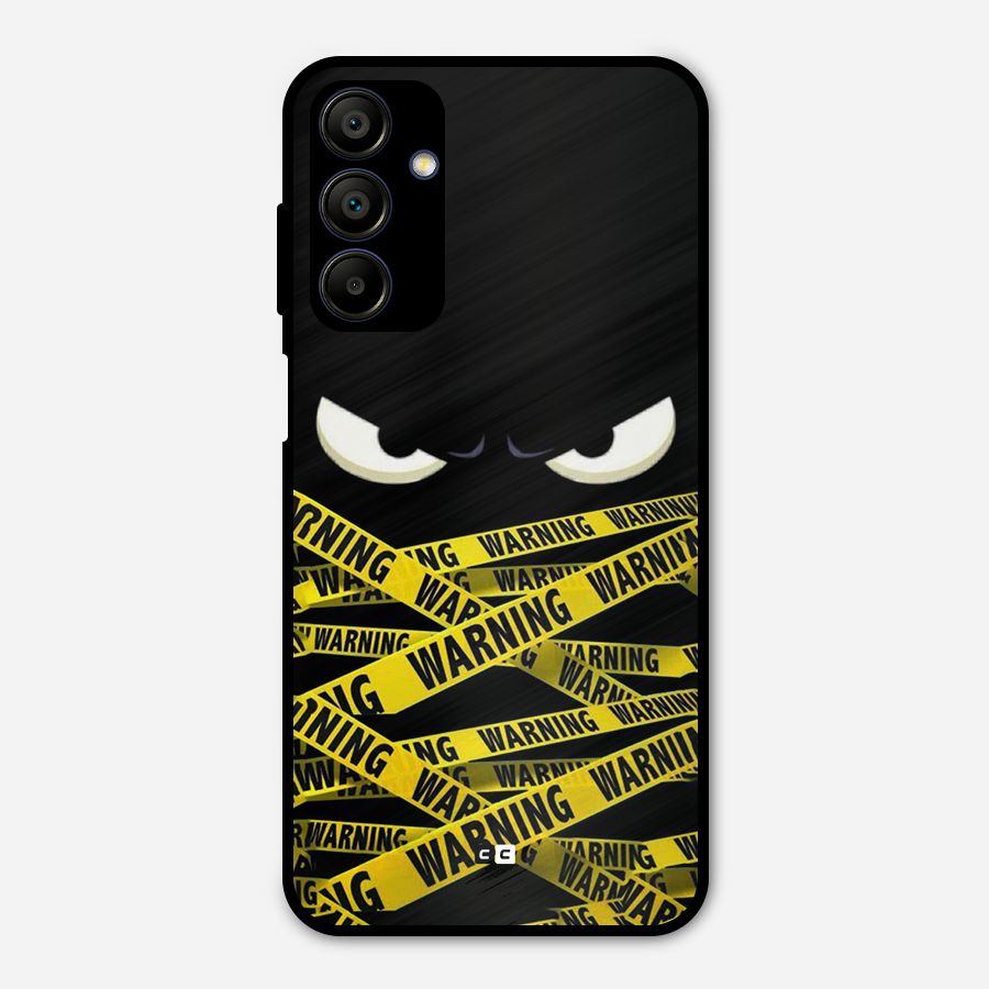 Warning Eyes Metal Back Case for Galaxy A15 5G