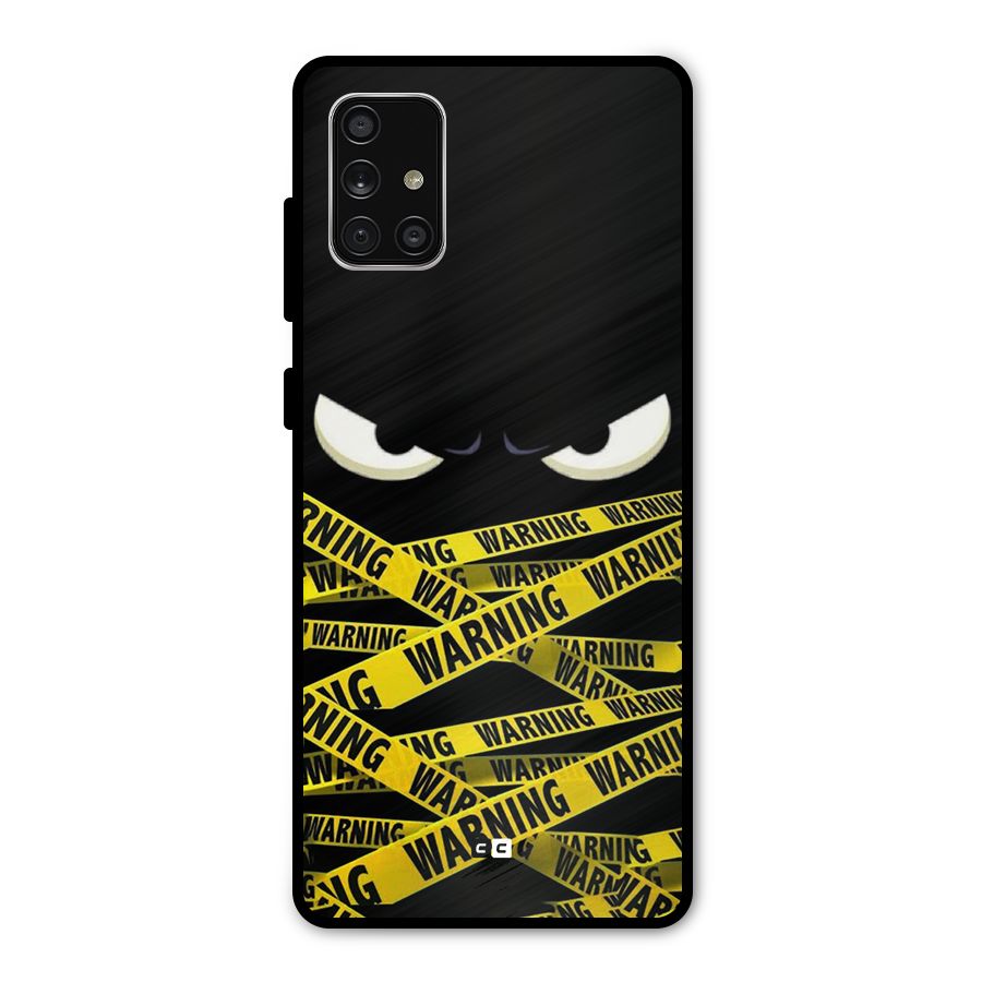 Warning Eyes Metal Back Case for Galaxy A71