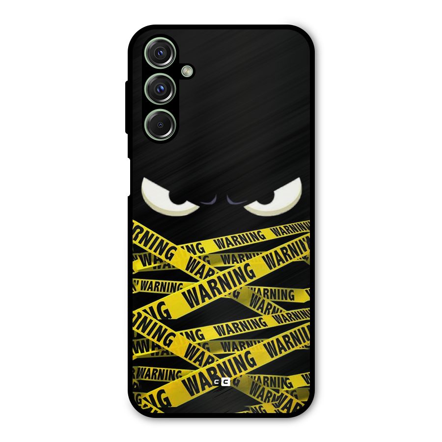Warning Eyes Metal Back Case for Galaxy F34