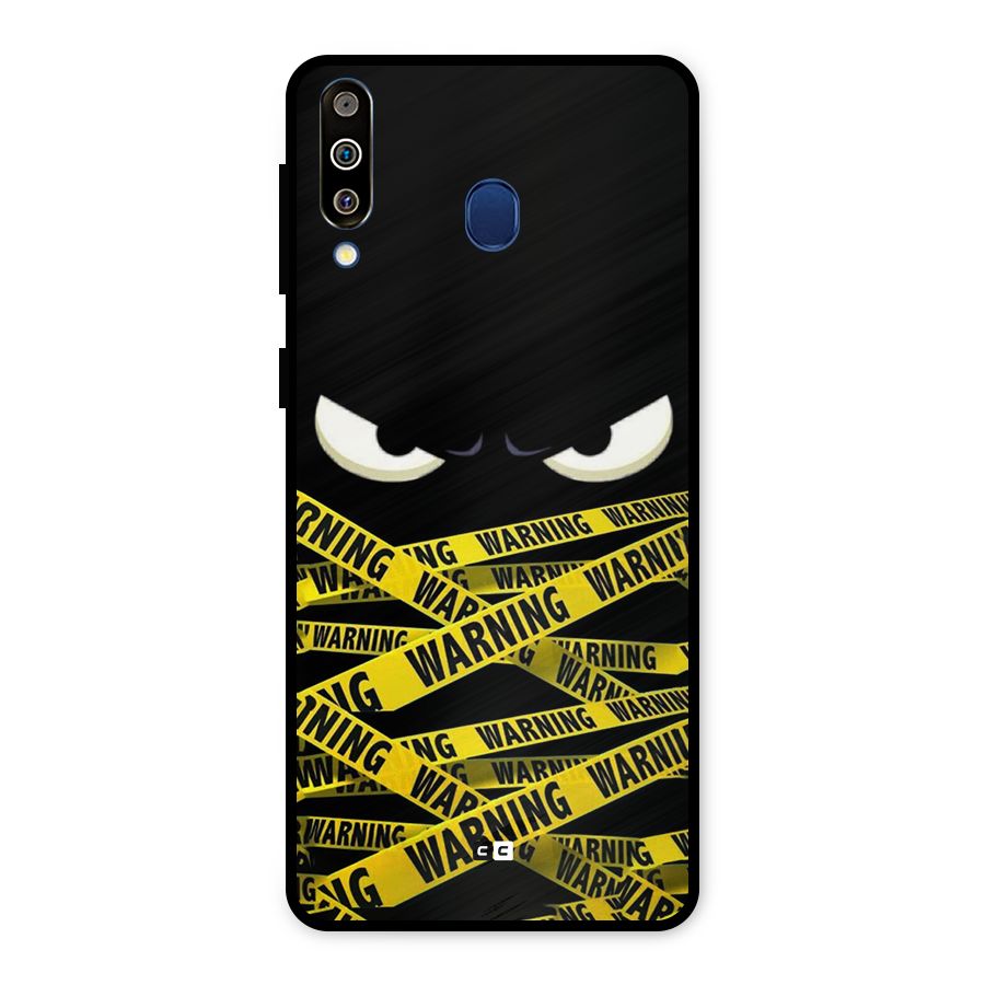 Warning Eyes Metal Back Case for Galaxy M30