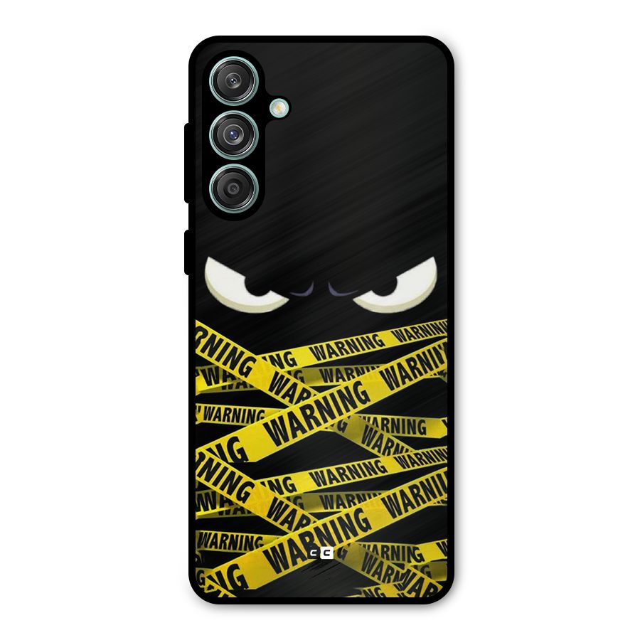 Warning Eyes Metal Back Case for Galaxy M55 5G