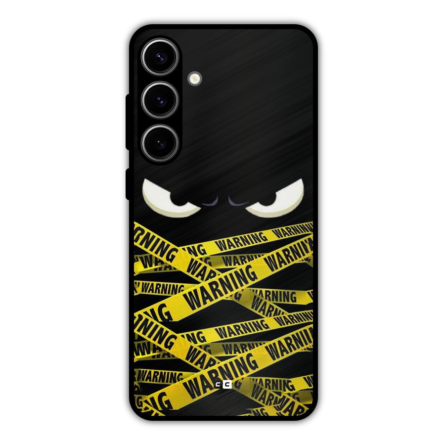 Warning Eyes Metal Back Case for Galaxy S24 Plus