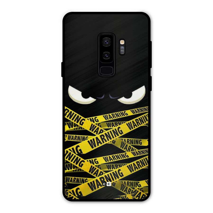 Warning Eyes Metal Back Case for Galaxy S9 Plus