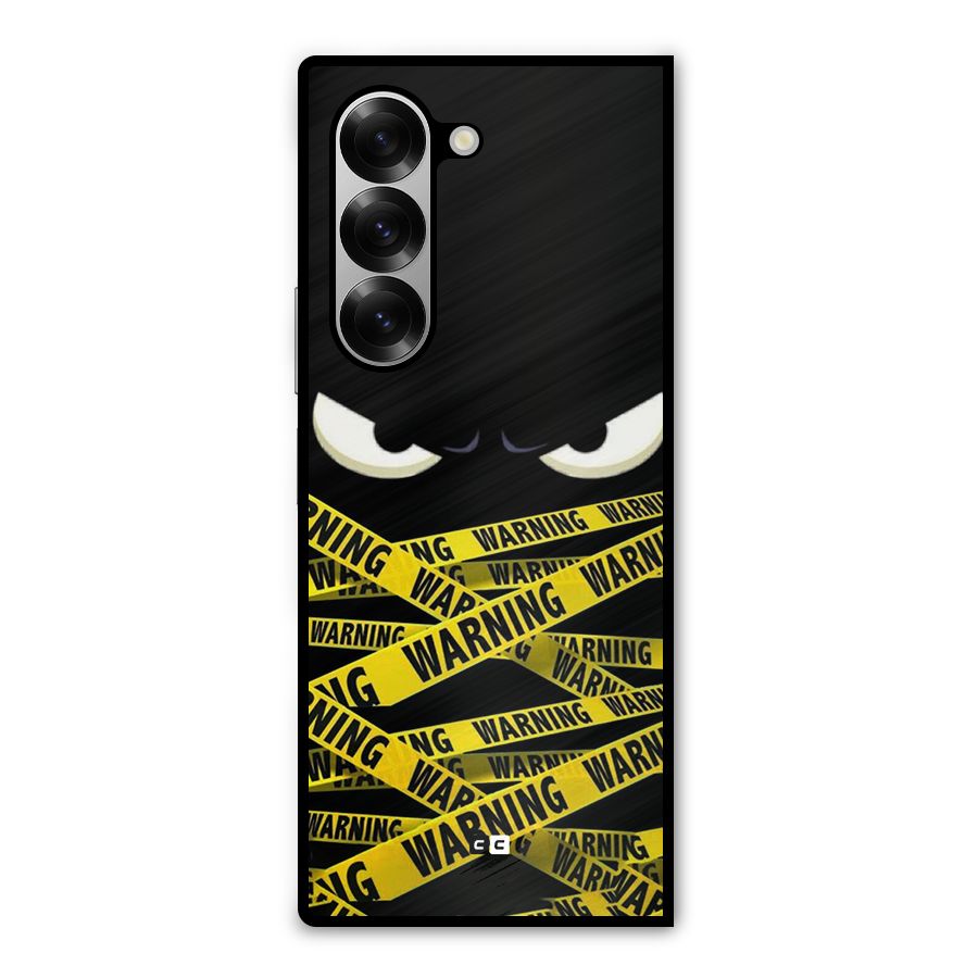Warning Eyes Metal Back Case for Galaxy Z Fold6