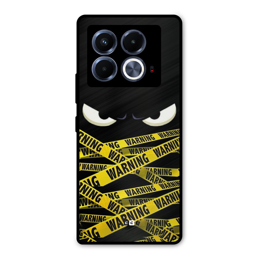 Warning Eyes Metal Back Case for Infinix Note 40 5G