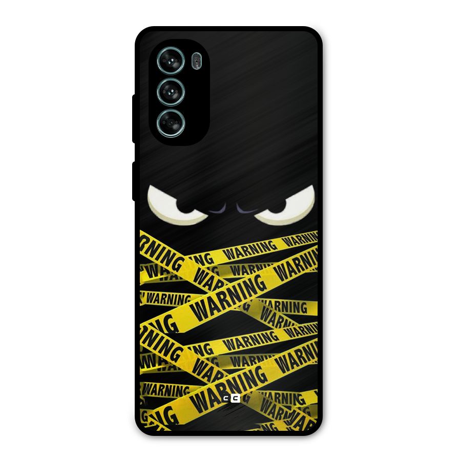 Warning Eyes Metal Back Case for Moto G62