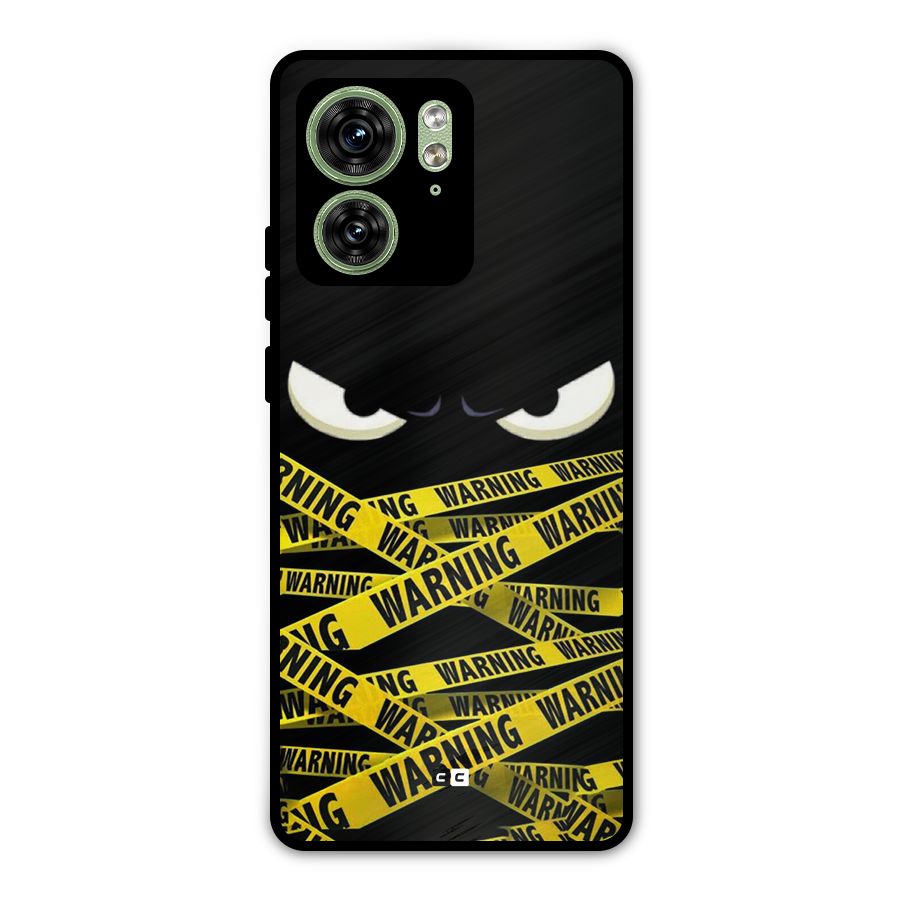 Warning Eyes Metal Back Case for Motorola Edge 40 5G