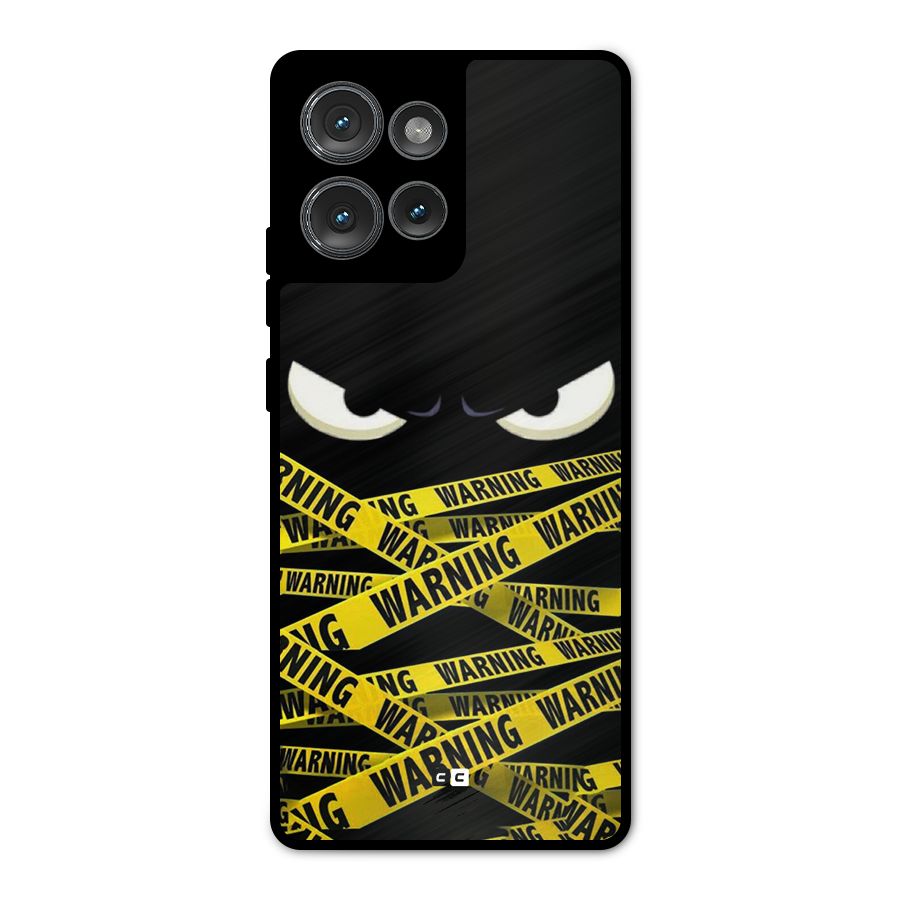 Warning Eyes Metal Back Case for Motorola Edge 50