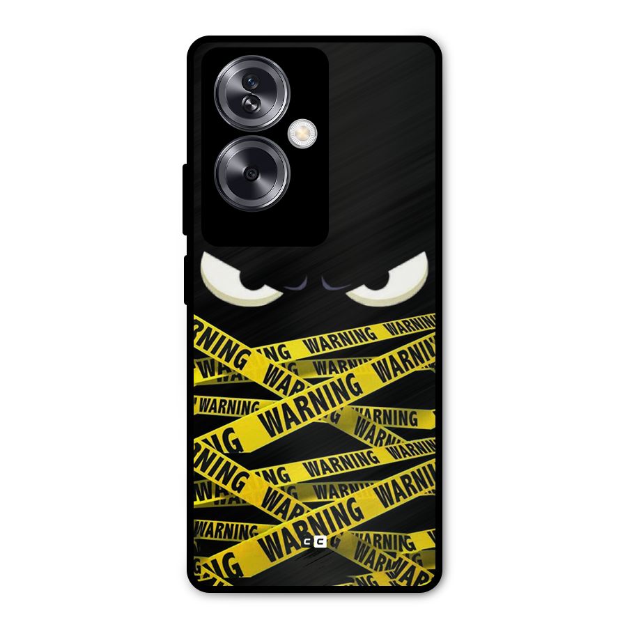 Warning Eyes Metal Back Case for Oppo A79 5G