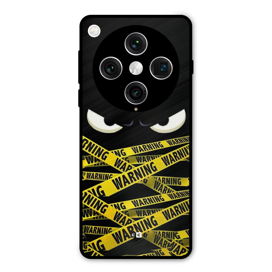 Warning Eyes Metal Back Case for Oppo Find X8 Pro