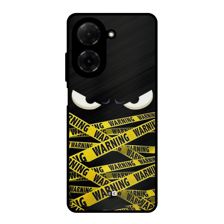 Warning Eyes Metal Back Case for Poco C71