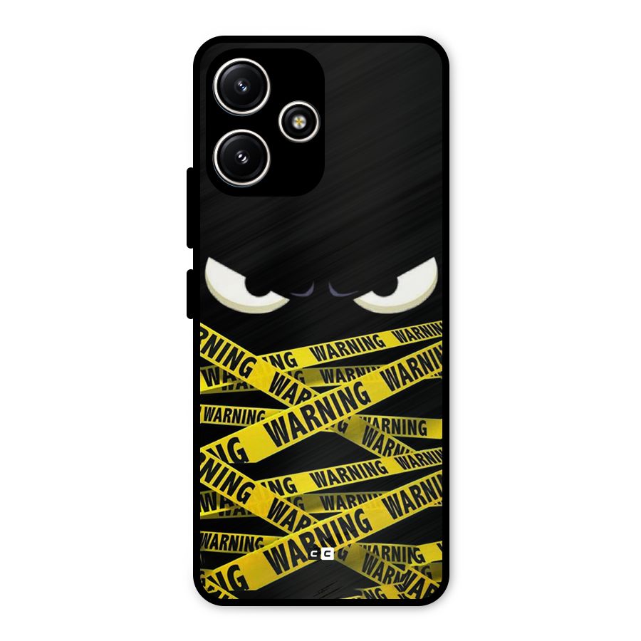 Warning Eyes Metal Back Case for Redmi 12 5G