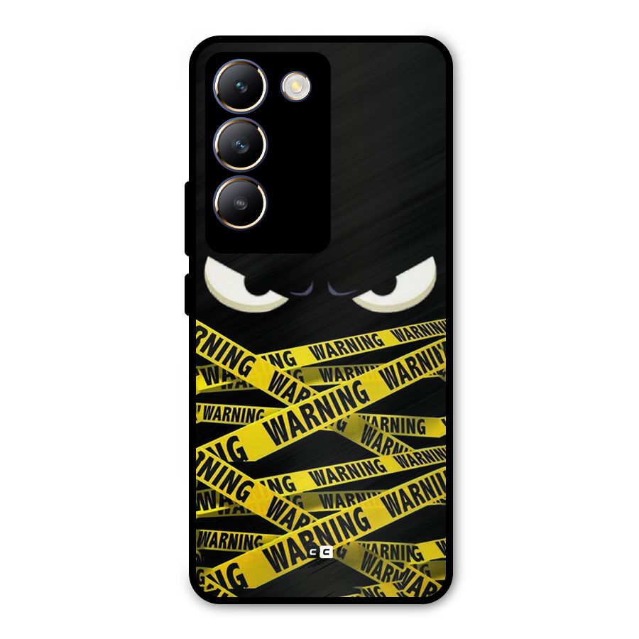 Warning Eyes Metal Back Case for Vivo T3 5G