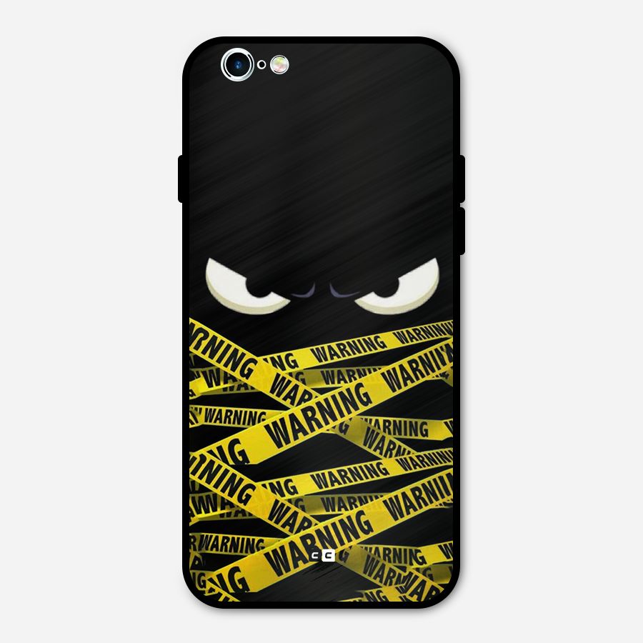 Warning Eyes Metal Back Case for iPhone 6 6s