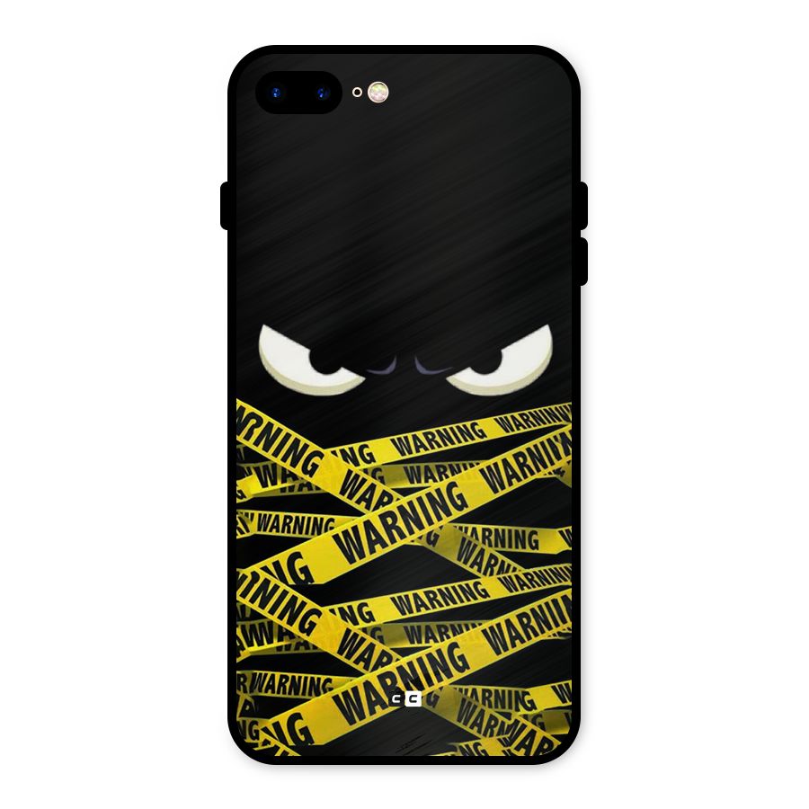 Warning Eyes Metal Back Case for iPhone 7 Plus