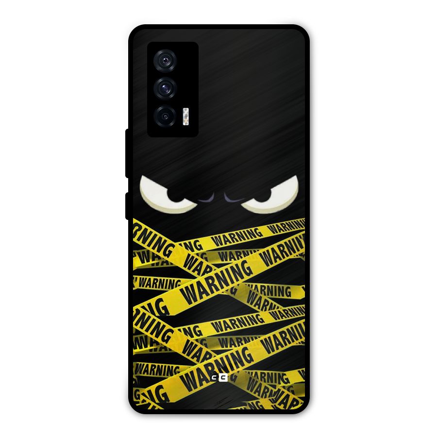 Warning Eyes Metal Back Case for iQOO 7 5G