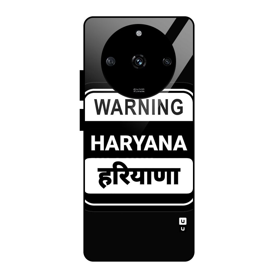 Warning Haryana Glass Back Case for Realme Narzo 60 5G