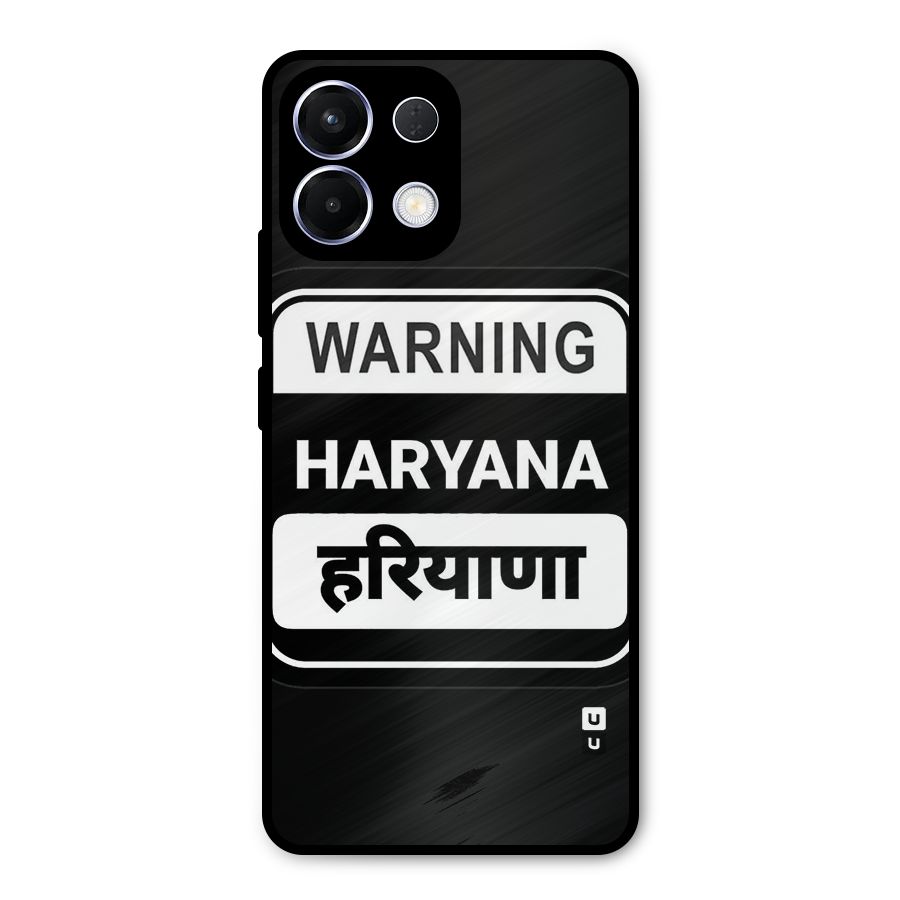 Warning Haryana Metal Back Case for Oppo K13