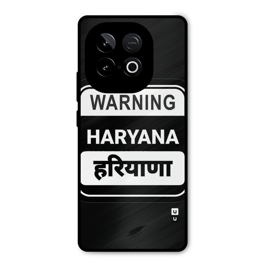 Warning Haryana Metal Back Case for iQOO Neo 10