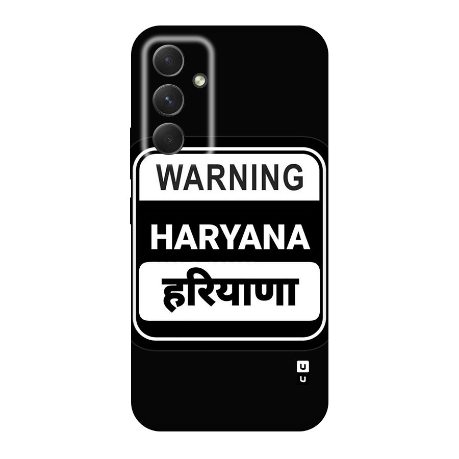 Warning Haryana Original Polycarbonate Back Case for Galaxy A54