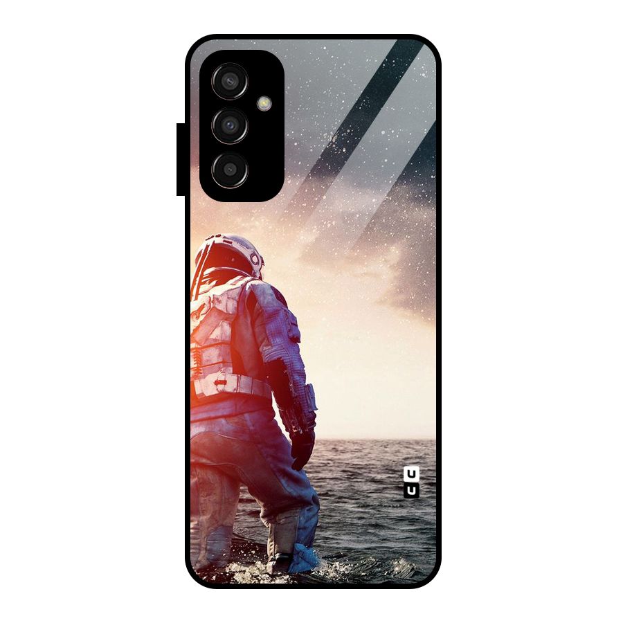 Water Astronaut Glass Back Case for Galaxy F13