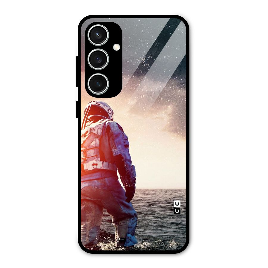 Water Astronaut Glass Back Case for Galaxy S23 FE