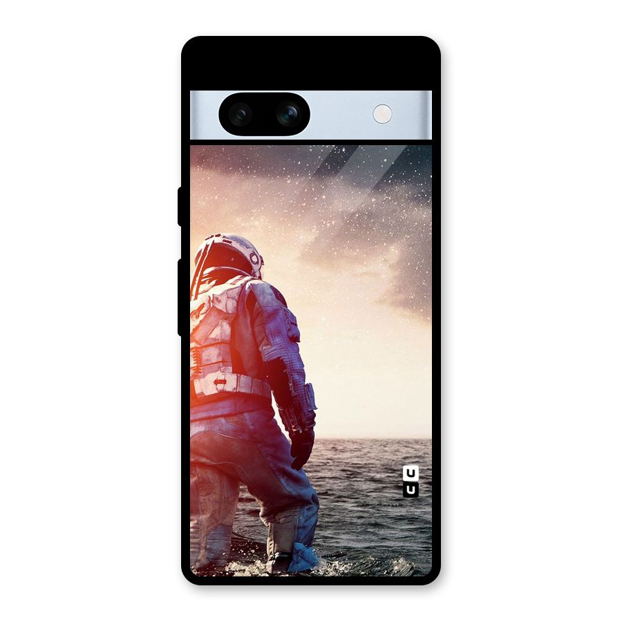 Water Astronaut Glass Back Case for Google Pixel 7a
