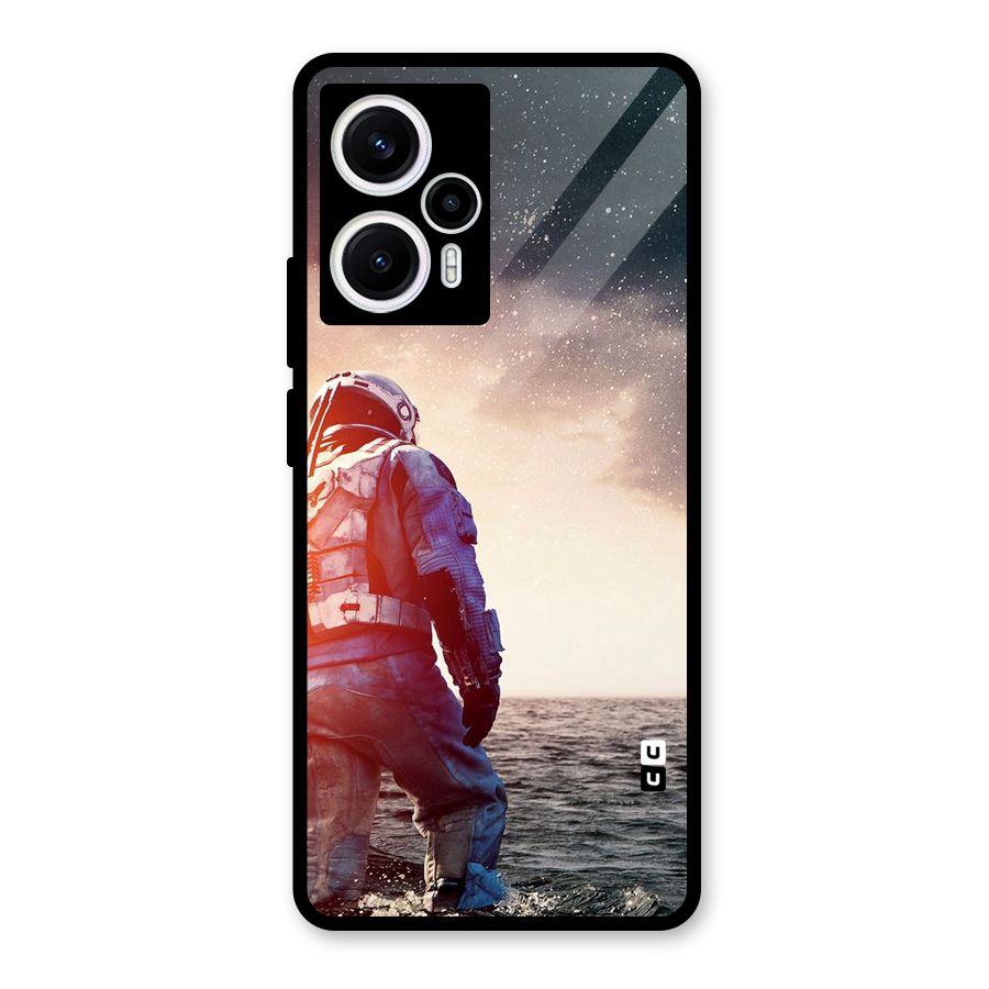 Water Astronaut Glass Back Case for Poco F5