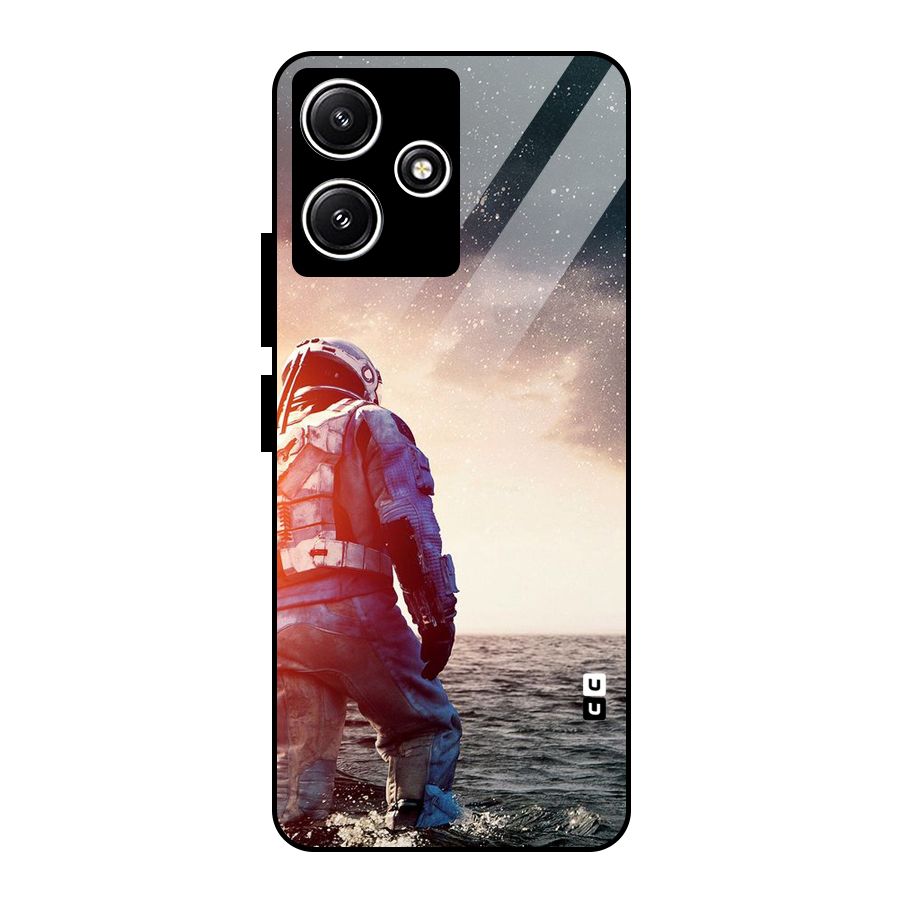 Water Astronaut Glass Back Case for Poco M6 Pro