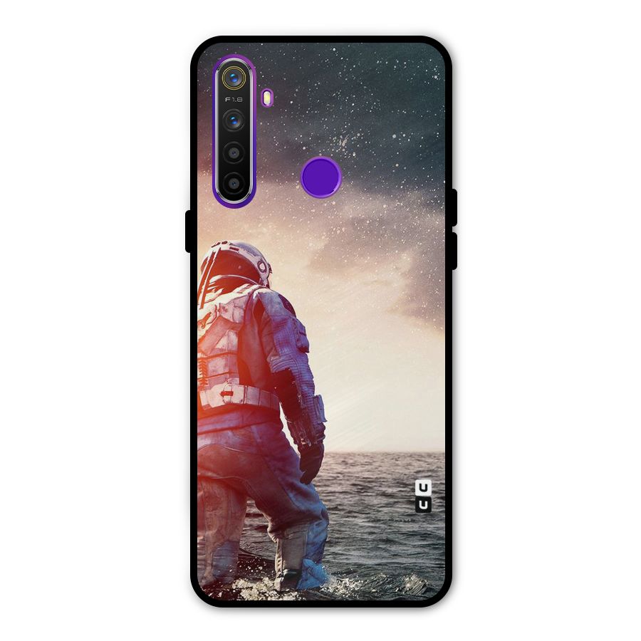 Water Astronaut Glass Back Case for Realme 5s
