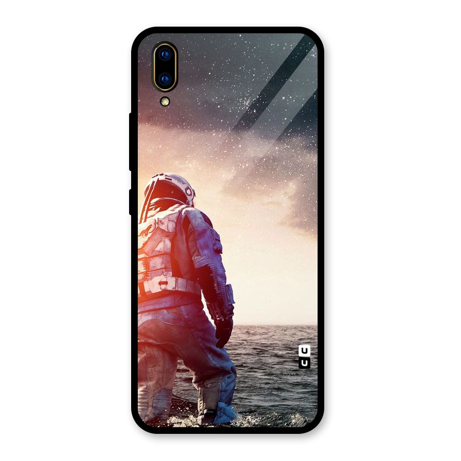 Water Astronaut Glass Back Case for Vivo V11 Pro