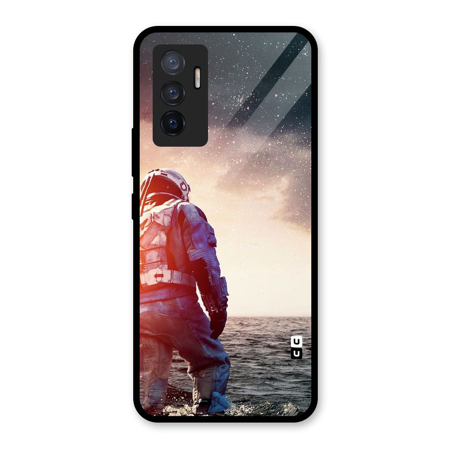Water Astronaut Glass Back Case for Vivo V23e