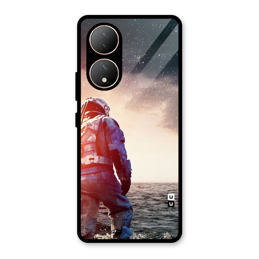 Water Astronaut Glass Back Case for Vivo Y100A