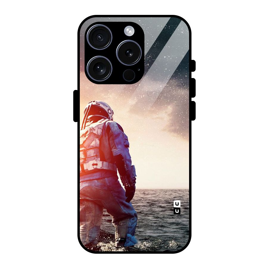 Water Astronaut Glass Back Case for iPhone 15 Pro
