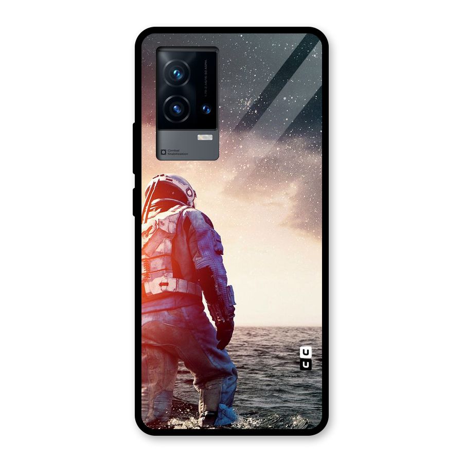 Water Astronaut Glass Back Case for iQOO 9 5G