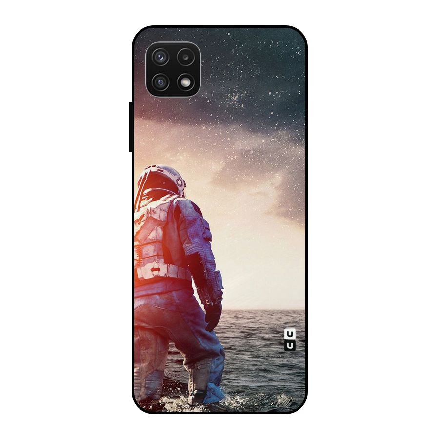 Water Astronaut Metal Back Case for Galaxy A22 5G