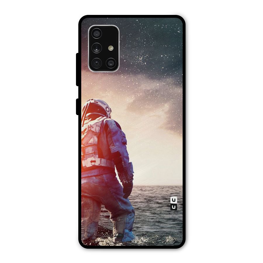 Water Astronaut Metal Back Case for Galaxy A71