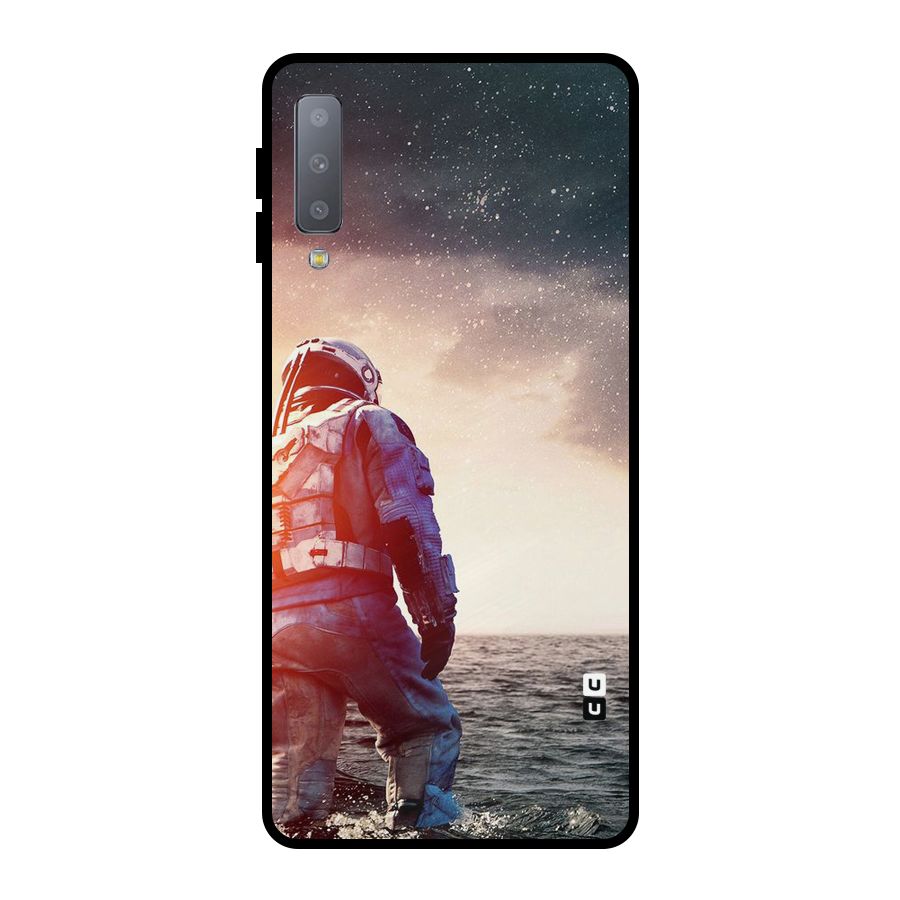 Water Astronaut Metal Back Case for Galaxy A7 (2018)