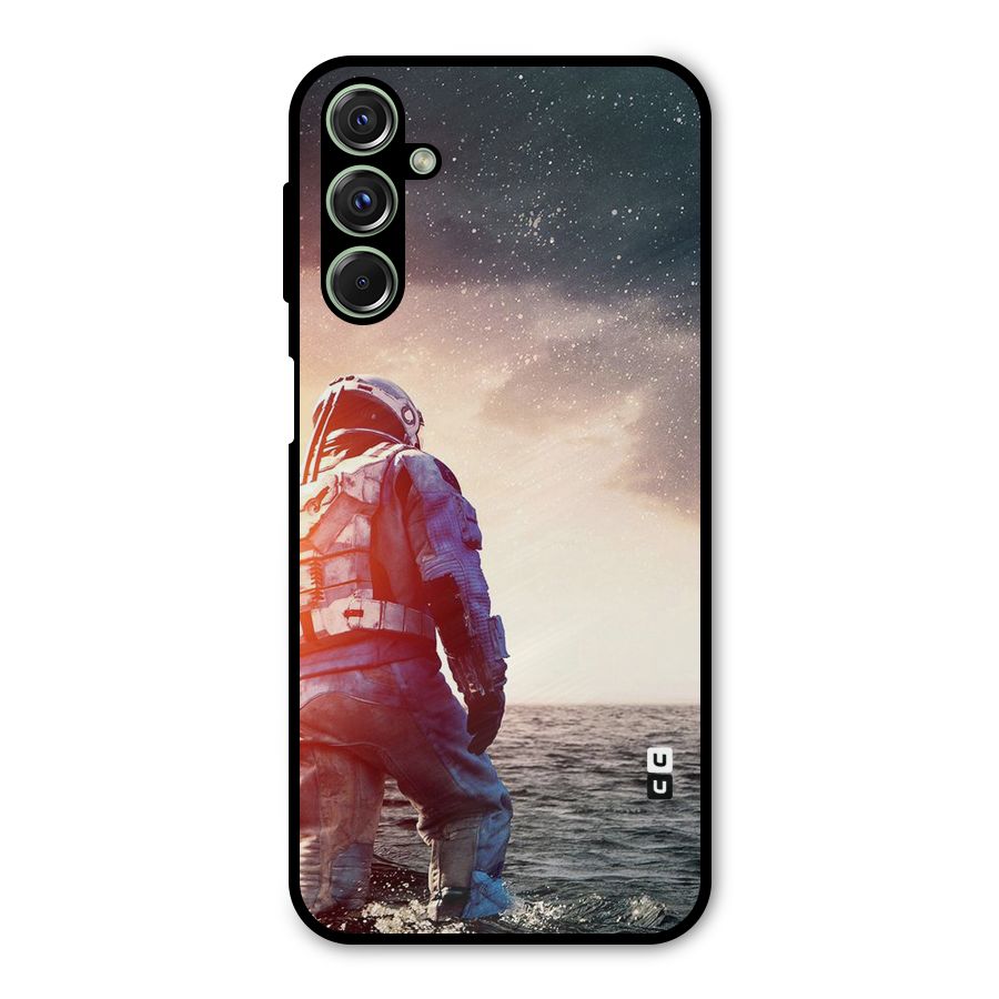 Water Astronaut Metal Back Case for Galaxy M34