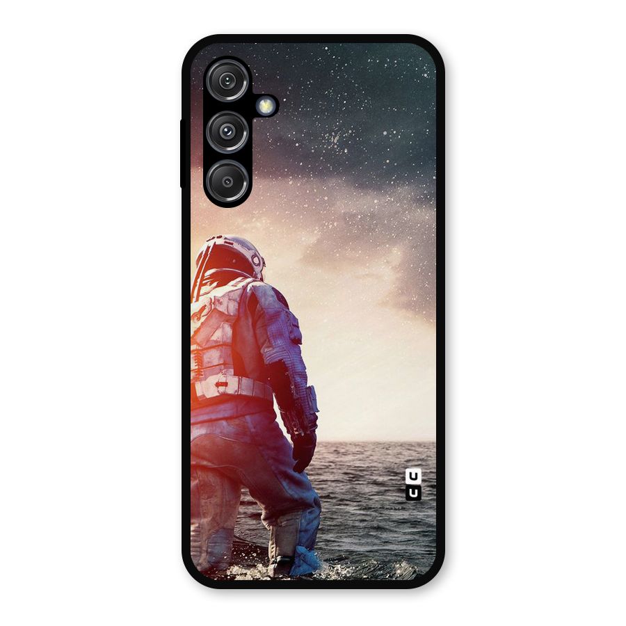 Water Astronaut Metal Back Case for Galaxy M34 5G