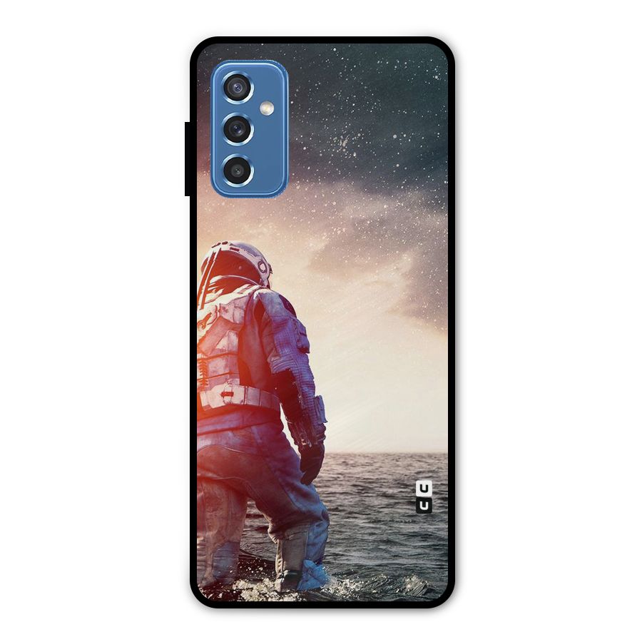 Water Astronaut Metal Back Case for Galaxy M52 5G