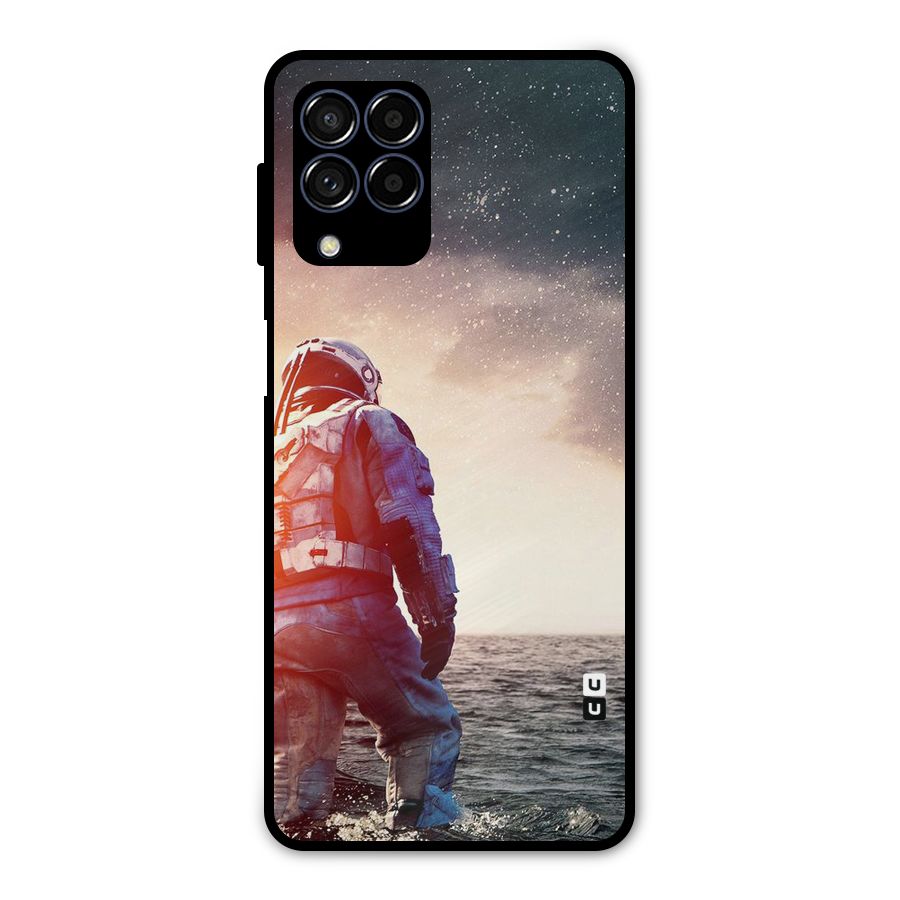 Water Astronaut Metal Back Case for Galaxy M53 5G