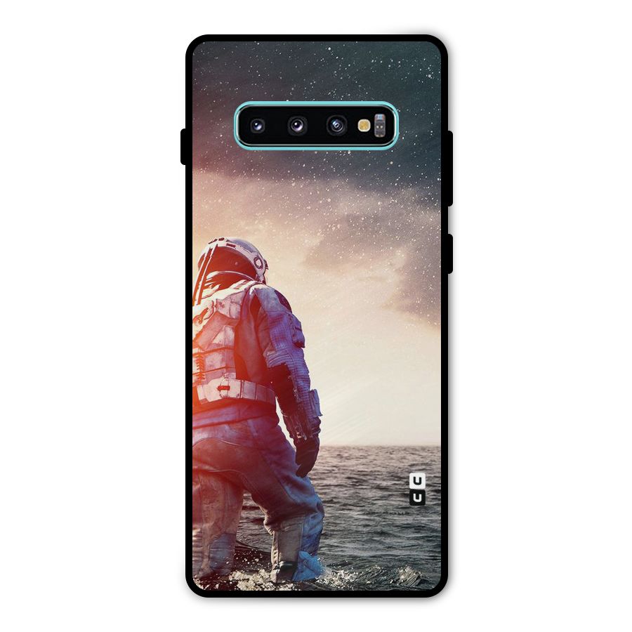 Water Astronaut Metal Back Case for Galaxy S10 Plus
