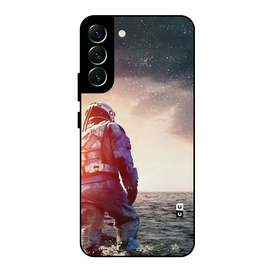 Water Astronaut Metal Back Case for Galaxy S22 Plus 5G