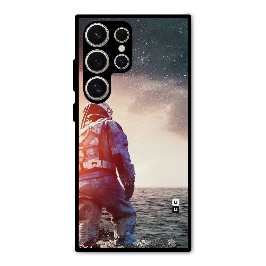 Water Astronaut Metal Back Case for Galaxy S24 Ultra