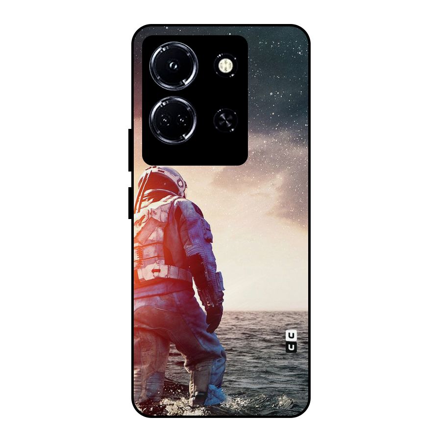 Water Astronaut Metal Back Case for Infinix Note 30 5G